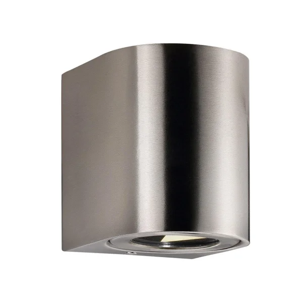 Nordlux Canto 2 - applique murale extérieure - 8,7 x 10,4 cm - 2 x 6W LED inclus - IP44 - acier inoxydable