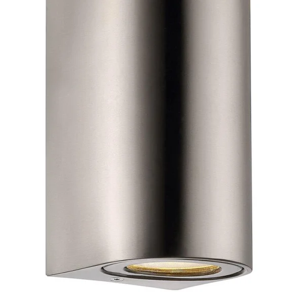Nordlux Canto Maxi 2 - applique murale extérieure - 8,7 x 17 x 10 cm - IP44 - acier inoxydable