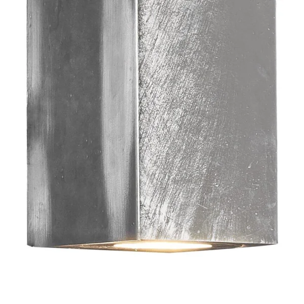 Nordlux Canto Maxi Kubi 2 - applique murale extérieure - 8,5 x 16 cm - IP44 - acier galvanisé