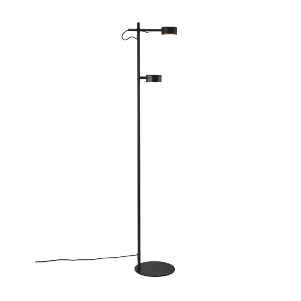 Nordlux Clyde - lampadaire - 138 cm - 3 niveaux de gradation - 2 x 5,5W LED inclus - noir