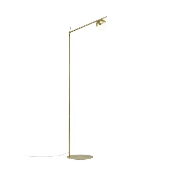 Nordlux Contina - lampadaire - 139,5 cm - laiton et blanc opale