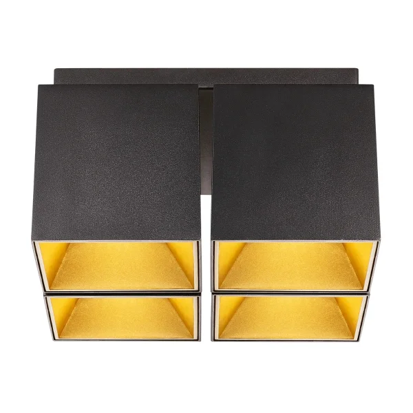 Nordlux Ethan - spot en saillie 4L - 21,6 x 21,6 x 12 cm - noir