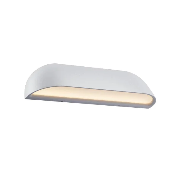 Nordlux Front - applique murale extérieure - 26 x 6,8 cm - 8W LED inclus - IP44 - blanc