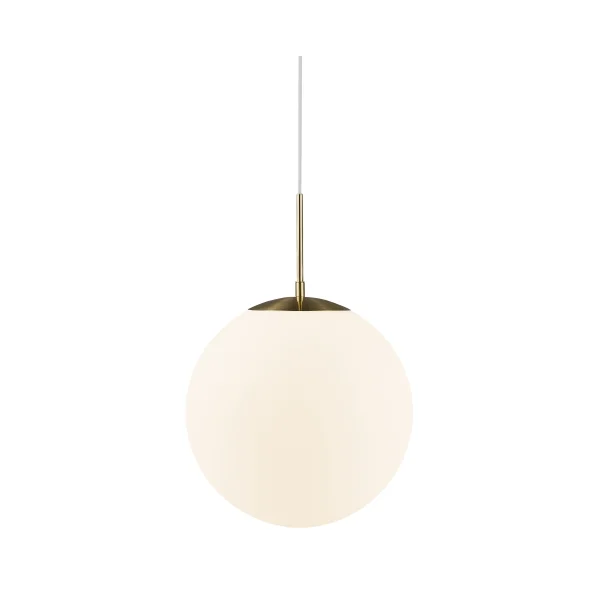 Nordlux Grant - lampe suspendue - Ø 35 x 235 cm - laiton et blanc opale