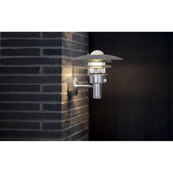 Nordlux Lønstrup 32 Sensor - applique murale extérieure avec détecteur de mouvement - 32 x 28,5 x 36 cm - IP44 - acier galvanisé