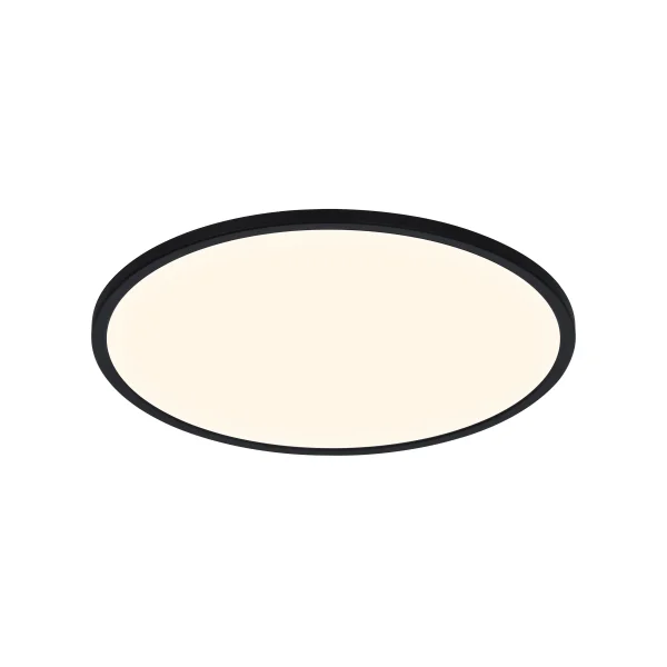 Nordlux Oja - plafonnier de salle de bains - Ø 42,4 x 2,3 cm - 3 niveaux Moodmaker Fonction SceneSelect (3000K-4000K) - 19W LED inclus - IP54 - noir