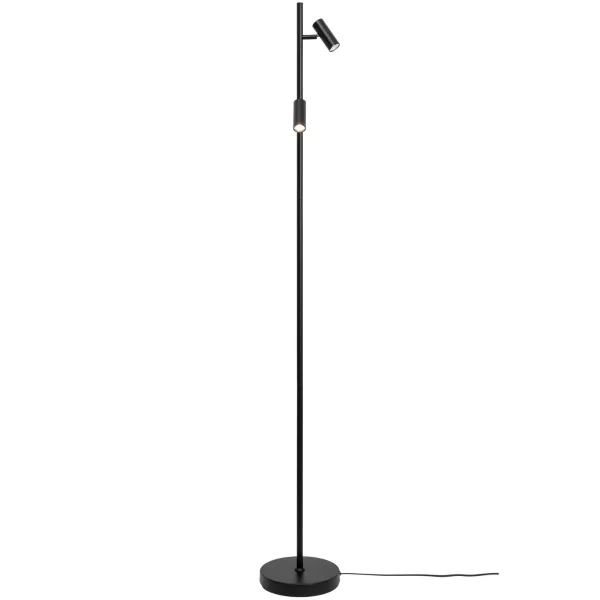 Nordlux Omari - lampadaire - 3 x 20 x 141 cm - 3 niveaux de gradation - 2x 3,2W LED inclus - noir