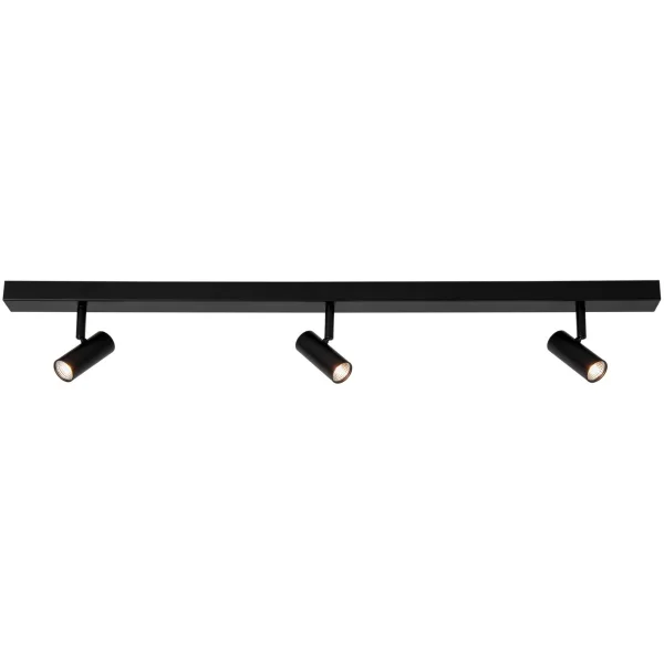 Nordlux Omari - spot en saillie 3L - 12 x 78 cm - 3 niveaux de gradation - 3x 3,2W LED inclus - noir