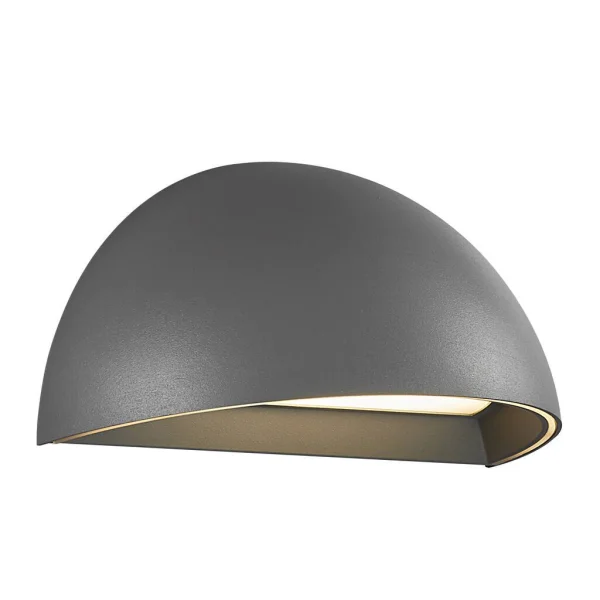 Nordlux Smart Arcus - applique murale - éclairage intelligent - 10 x 20 x 10 cm - 9,5W LED inclus - IP54 - gris