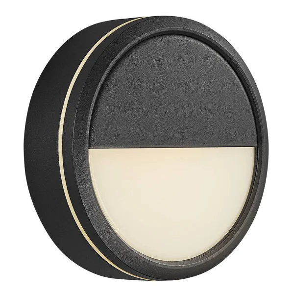 Nordlux Smart Ava - applique murale - éclairage intelligent - Ø 20 x 6,7 cm - 9,5W LED inclus - IP54 - noir