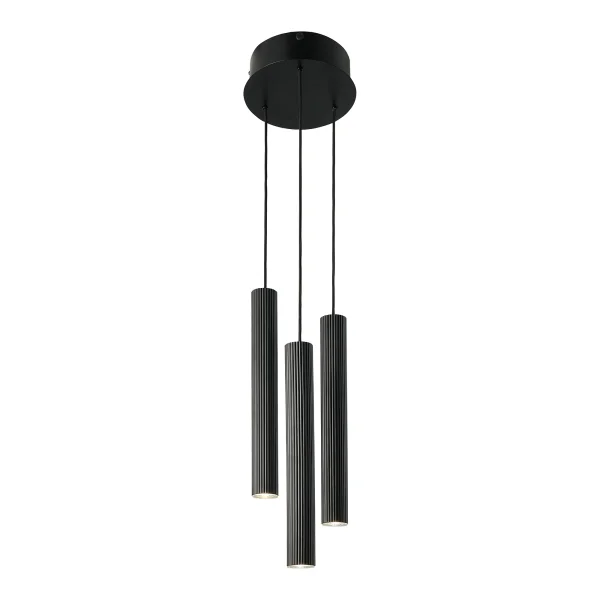 Nordlux Vico 3 roundel - lampe suspendue - Ø 22 x 176 cm - noir