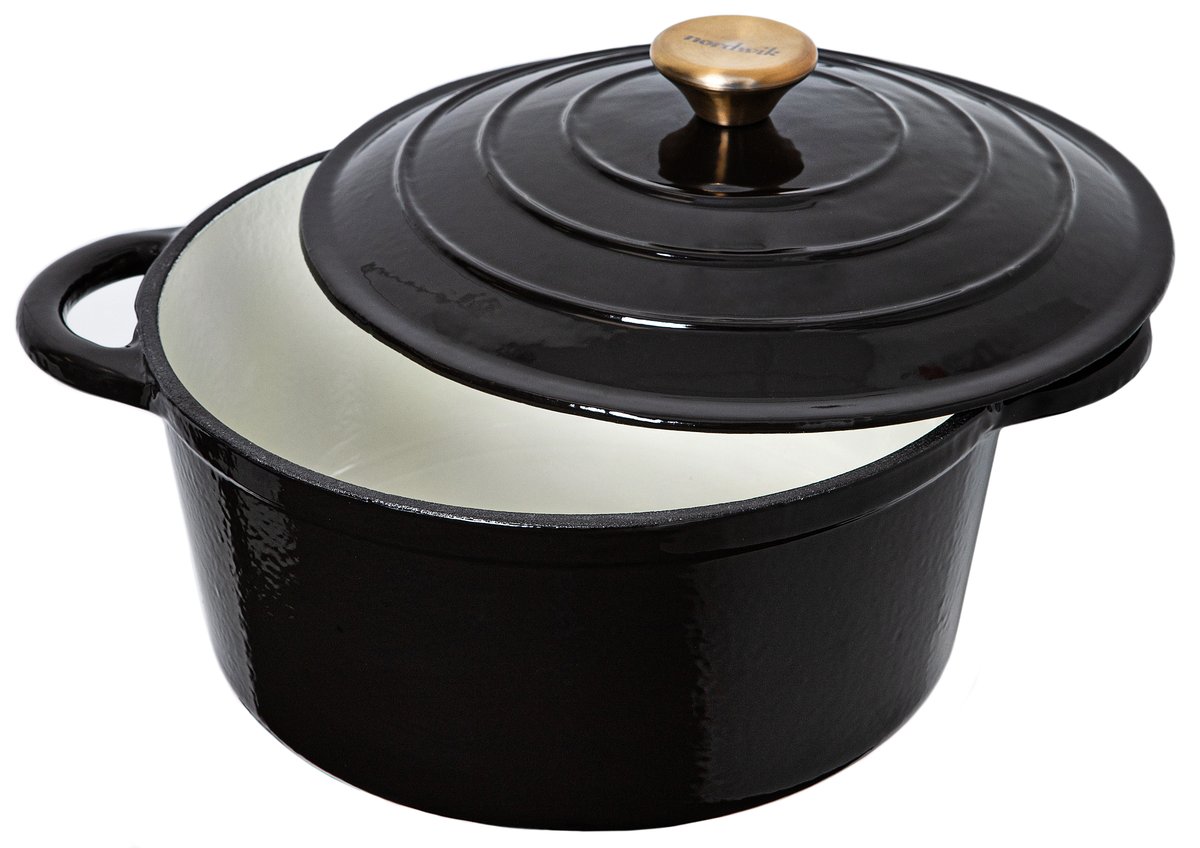 Nordwik Cocotte en fonte émail 5 L Noir