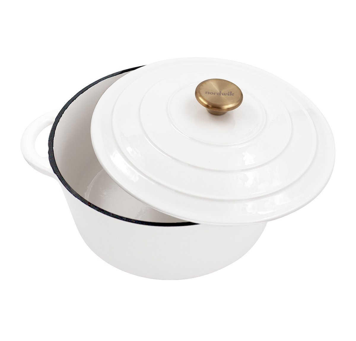 Nordwik Cocotte en fonte Nordwik 5 l Blanc