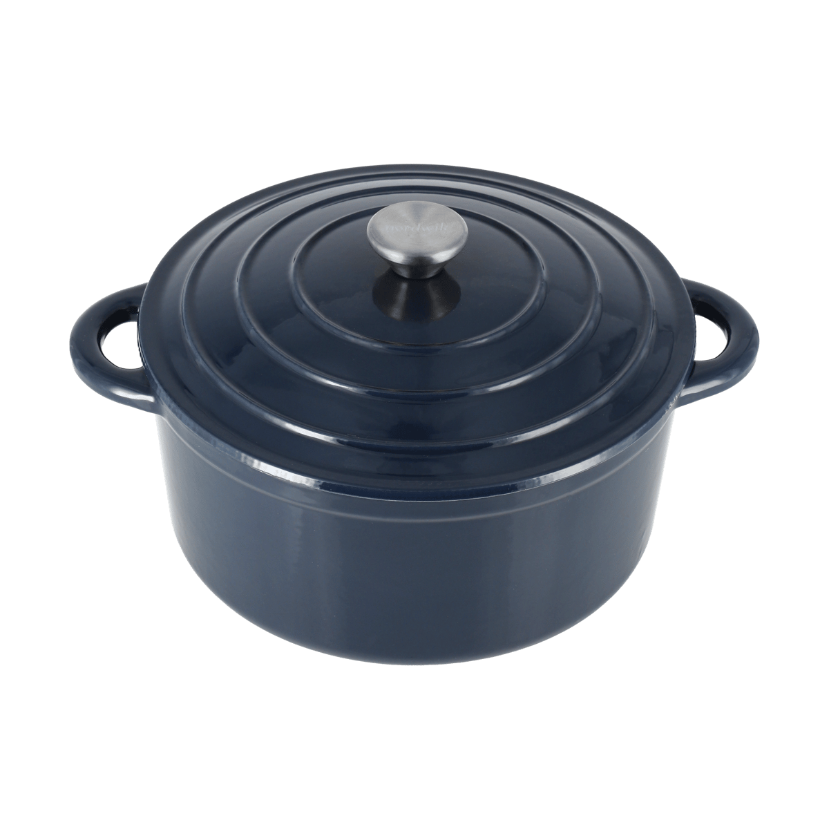 Nordwik Cocotte en fonte ronde Nordwik 5 l Bleu foncé