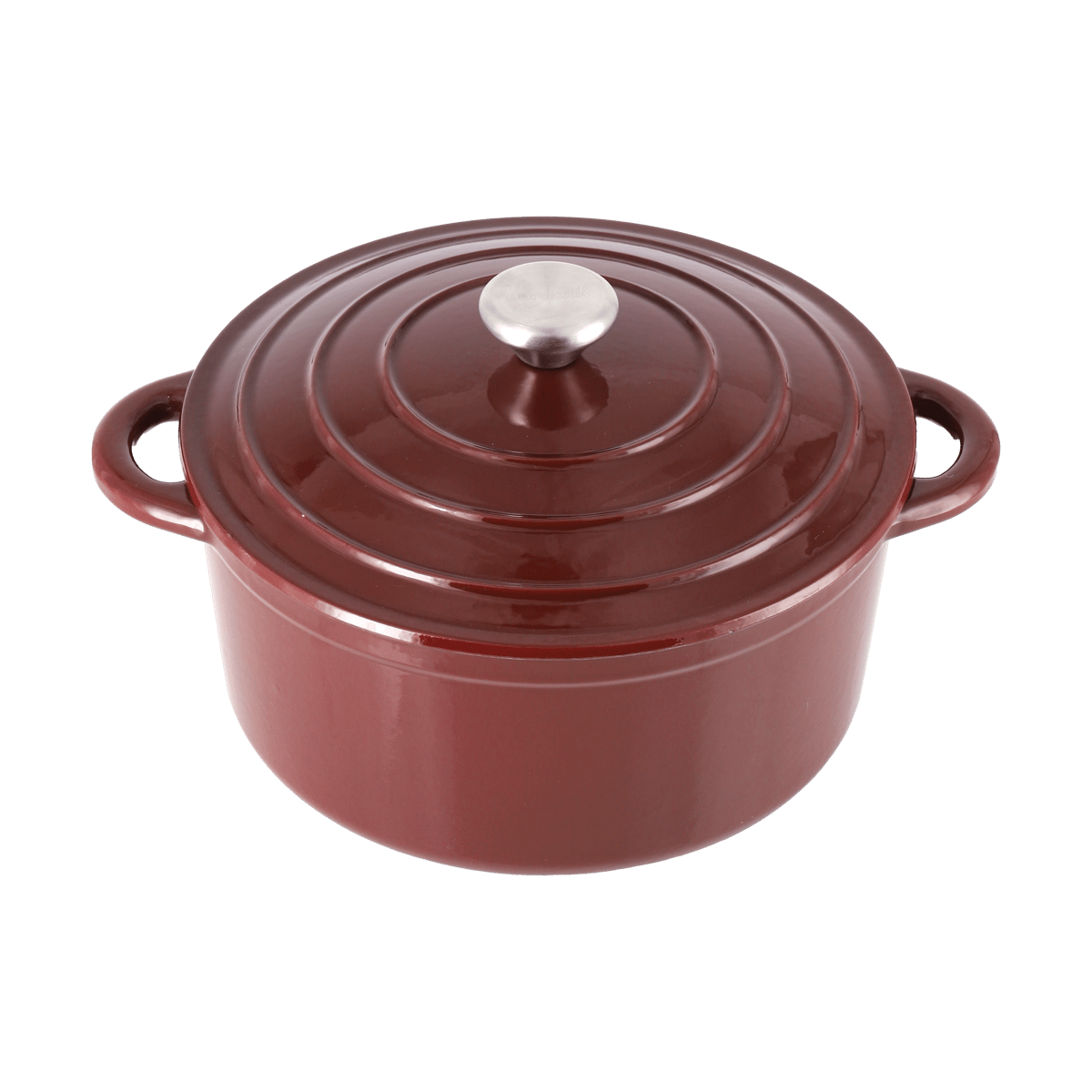 Nordwik Cocotte en fonte ronde Nordwik 5 l Bordeaux