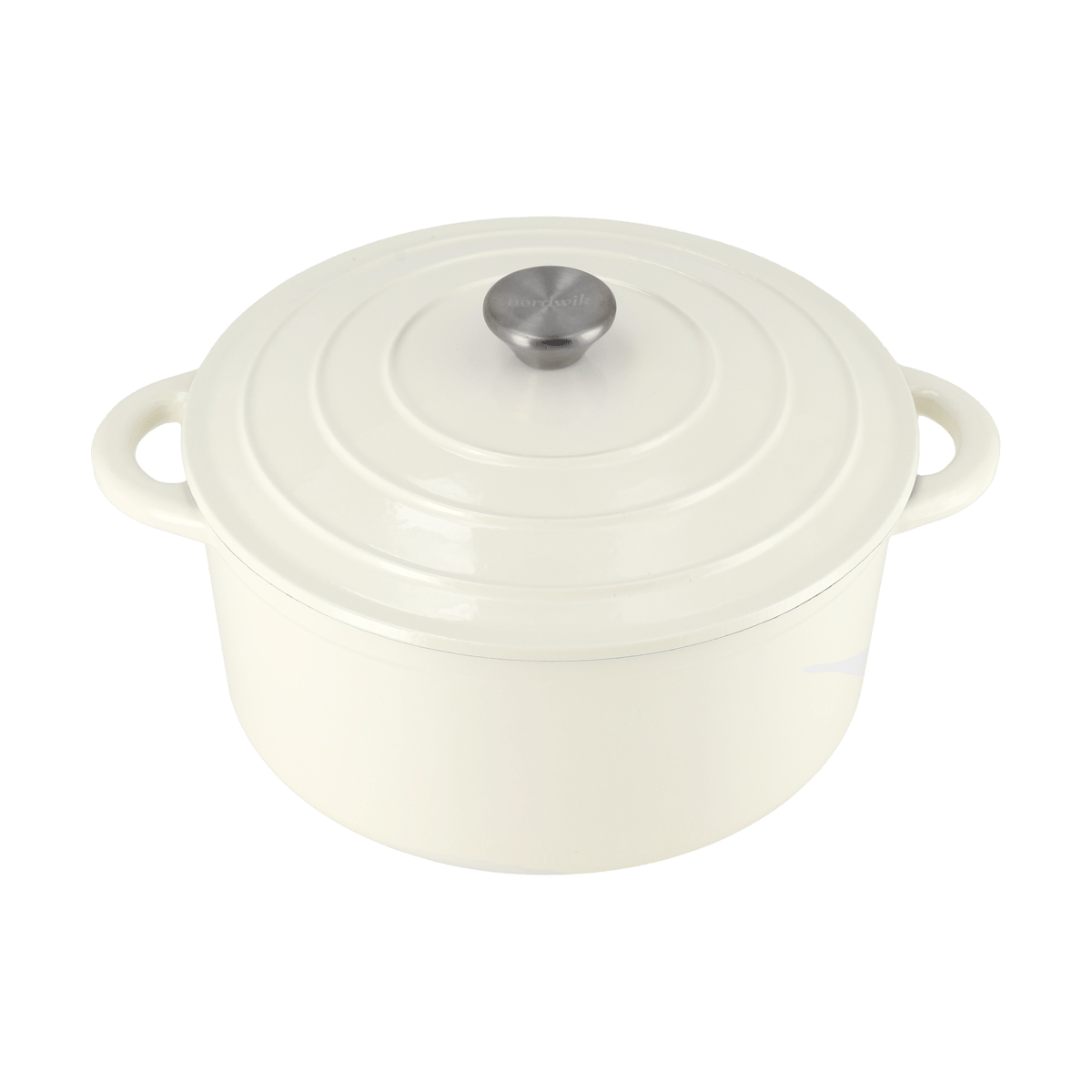 Nordwik Cocotte en fonte ronde Nordwik 5 l Crème