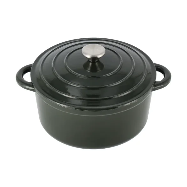 Nordwik Cocotte en fonte ronde Nordwik 5 l Vert