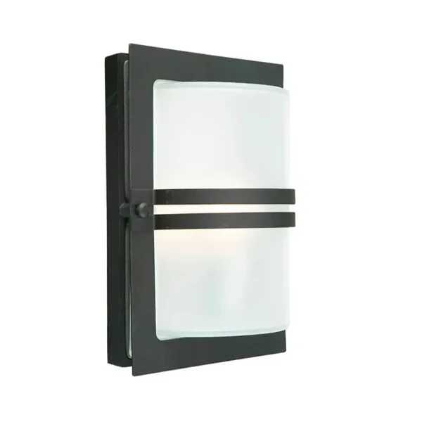 Norlys - Basel LED Applique Murale d'Extérieur Givré/Noir