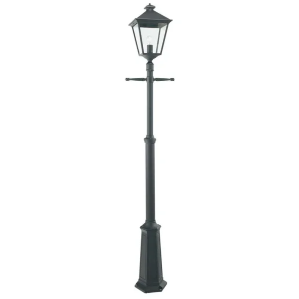 Norlys - London 1 Lampadaire de Parc pour Ancrage Béton Noir