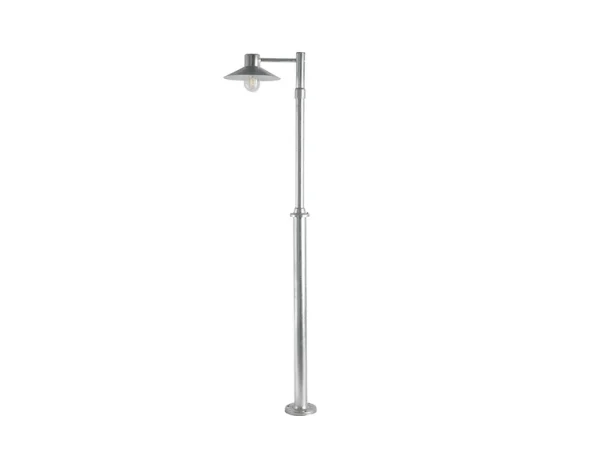 Norlys - Lund 1 Lampadaire de Parc avec Ancrage Sol Galvanisé