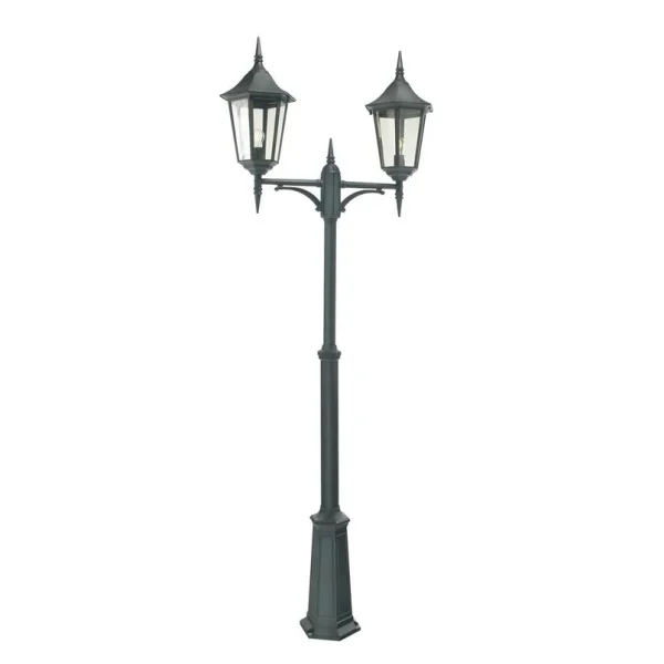 Norlys - Modena 2 Lampadaire de Parc Large avec Ancrage Sol Noir