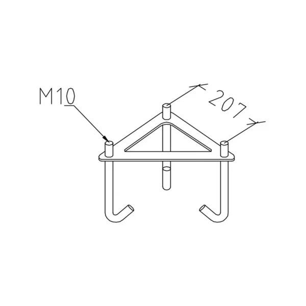 Norlys - Modena 2 Lampe d'extérieur Bred pour support en béton blanc