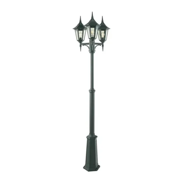 Norlys - Modena 3 Lampadaire de Parc avec Ancrage Sol étroit Noir