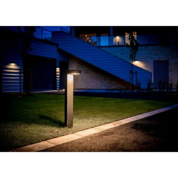 Norlys - Potelet LED asymétrique Asker, 55 cm, aluminium