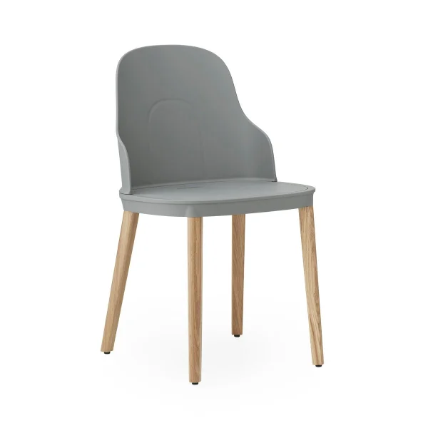 Normann Copenhagen Chaise Allez avec pieds en chêne Gris-chêne