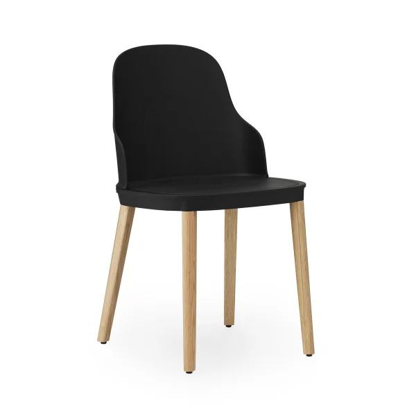 Normann Copenhagen Chaise Allez avec pieds en chêne Noir-chêne