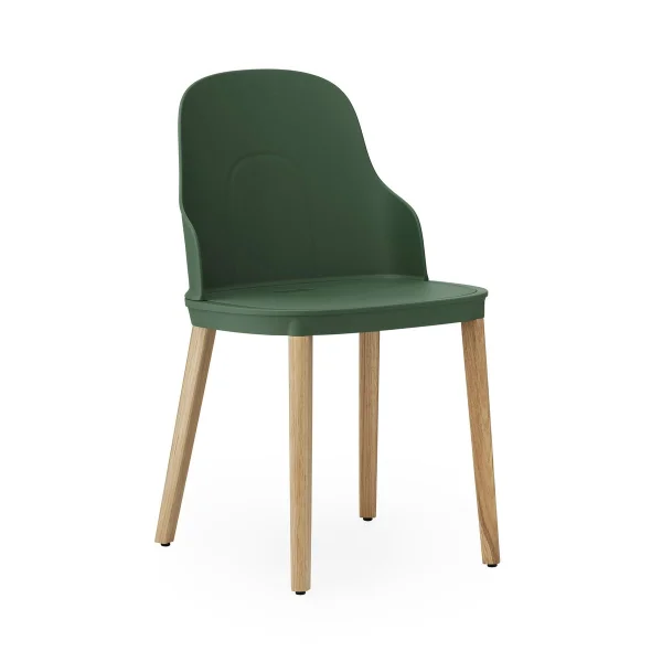 Normann Copenhagen Chaise Allez avec pieds en chêne Vert Parc-chêne