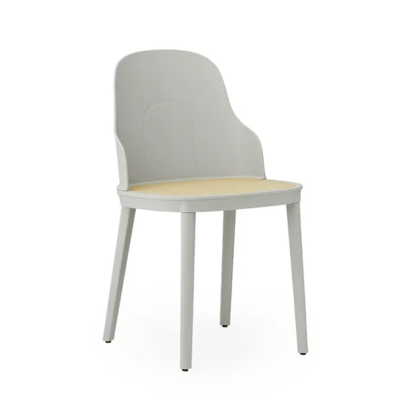 Normann Copenhagen - Chaise Allez en osier moulé/PP gris chaud
