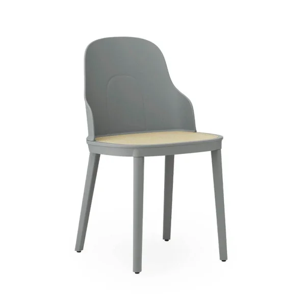 Normann Copenhagen - Chaise Allez en osier moulé/PP gris