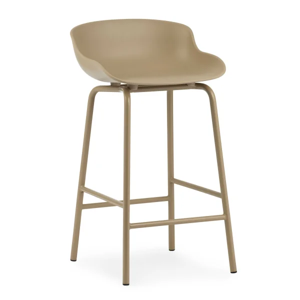 Normann Copenhagen Chaise de bar Hyg pieds en métal 65 cm Sand