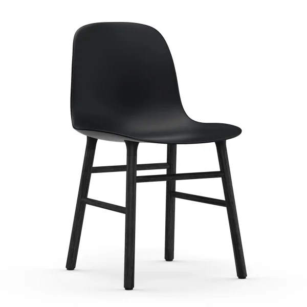 Normann Copenhagen Chaise Form pieds noirs Noir