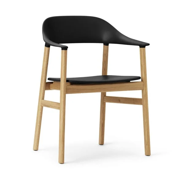 Normann Copenhagen Chaise Herit en chêne Noir