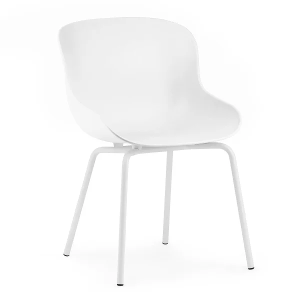 Normann Copenhagen Chaise Hyg pieds en métal Blanc