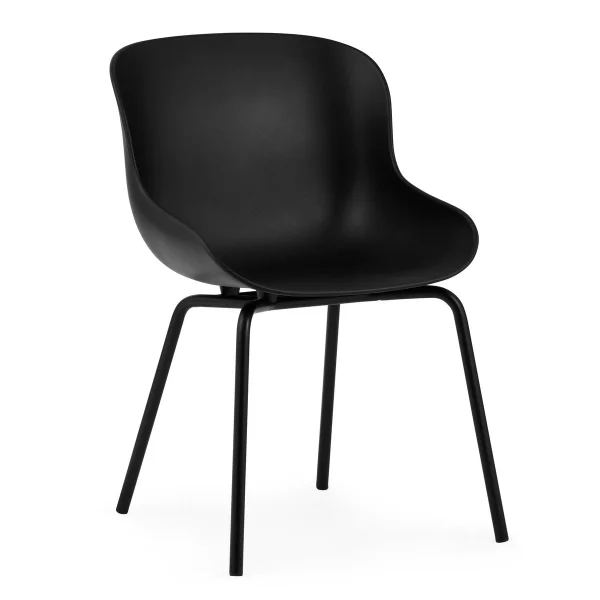 Normann Copenhagen Chaise Hyg pieds en métal Noir