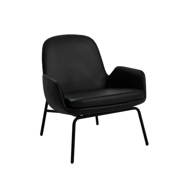 Normann Copenhagen Chaise lounge Era Low cuir tango noir