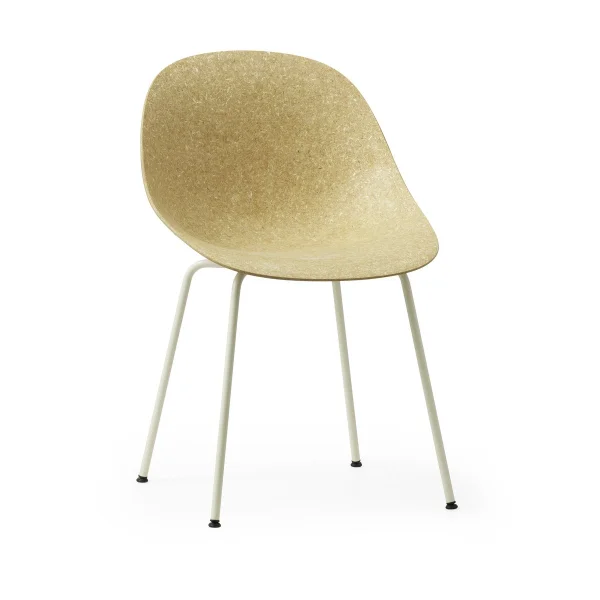 Normann Copenhagen Chaise Mat Chair Hemp-cream steel