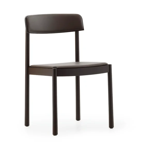 Normann Copenhagen Chaise Timb Brown ash-ultra leather chocolate