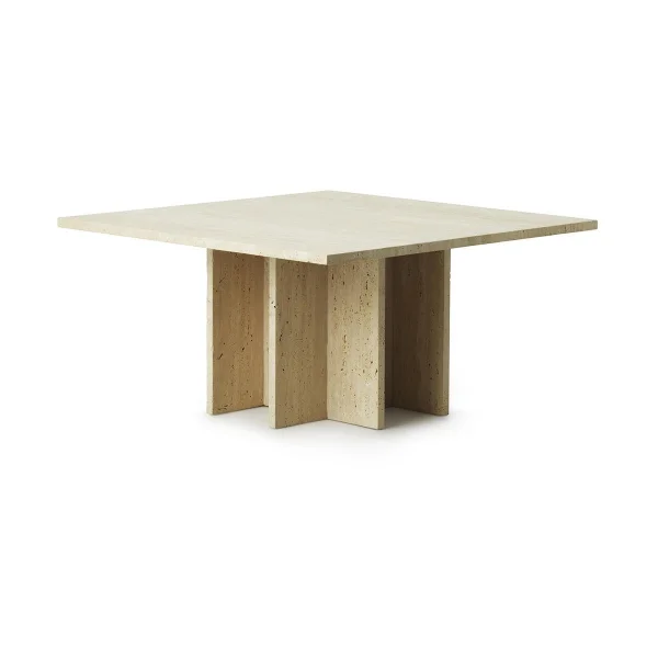 Normann Copenhagen Grande table basse Edge Travertine