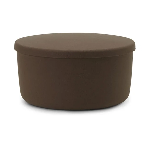 Normann Copenhagen Hide Storage pouf grand Marron