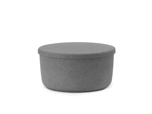 Normann Copenhagen - Hide Storage Pouf Large Grey