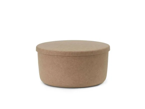 Normann Copenhagen - Hide Storage Pouf Large Sand