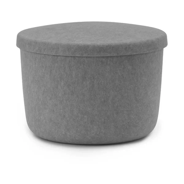 Normann Copenhagen Hide Storage pouf petit Gris