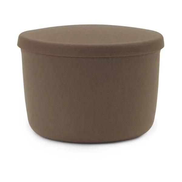 Normann Copenhagen Hide Storage pouf petit Marron