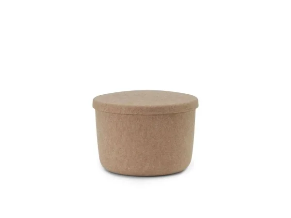 Normann Copenhagen - Hide Storage Pouf Small Sand