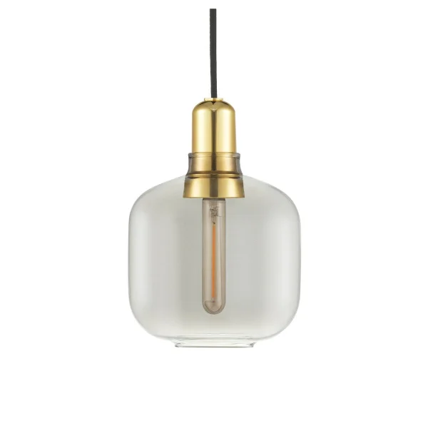 Normann Copenhagen Lampe Amp petite Smoke-laiton