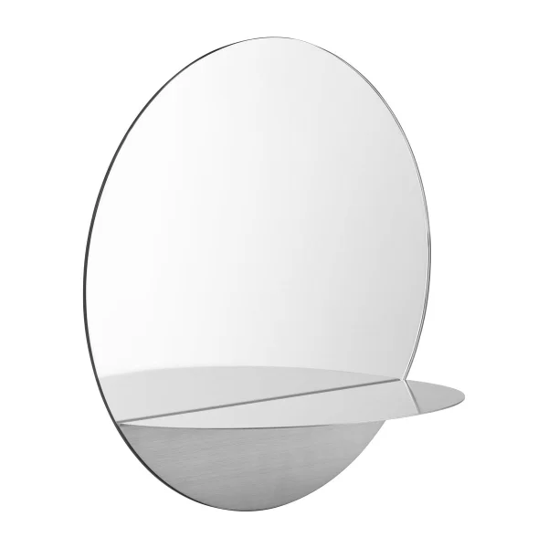 Normann Copenhagen Miroir Horizon rond Acier inoxydable